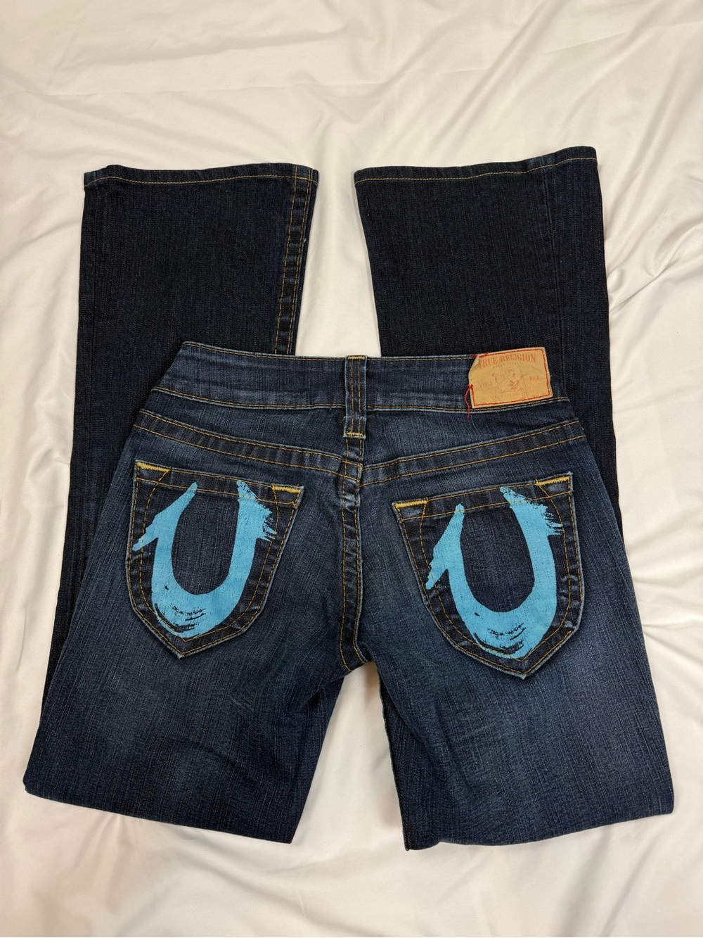 Vintage True Religion Low Rise Dark Wash Jeans Size 27